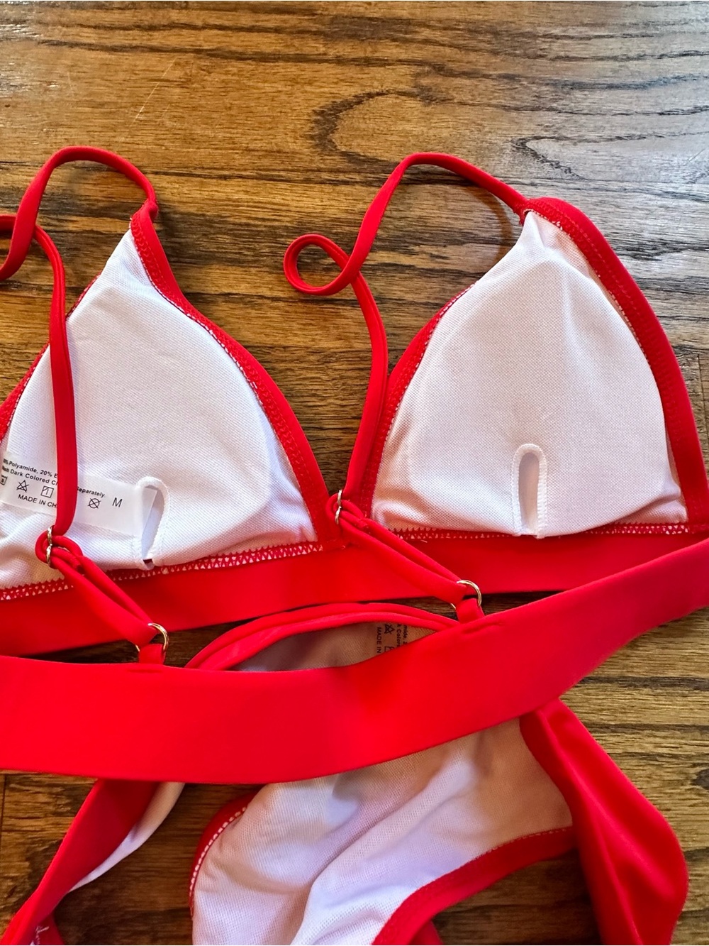 Red Triangle Bikini Set - Picture 4 of 5